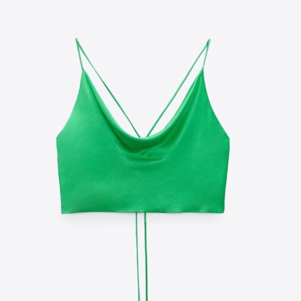 Zara Satin Effect Top